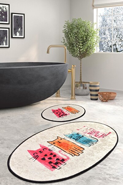 UnicUtil 2-piece bath mat set, Premium Feel, UnicUtil, Multicolor