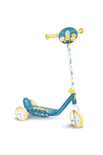 STAMP Trotineta cu 3 roti, model Minions, max 20 kg, 2+, ghidon reglabil, 54x68-73.5x23 cm, albastru