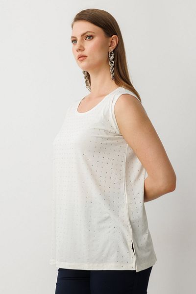 ON Silver Detailed Sleeveless Blouse