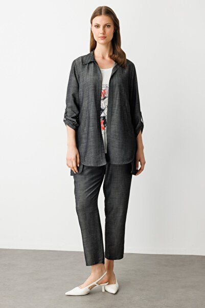 Ekol Beli Lastikli Boru Paça Pantolon