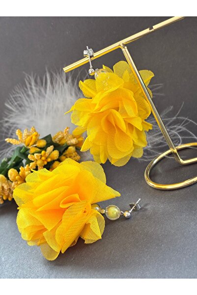 Nevgiss Aksesuar زوج من الأقراط الزهرية المقاومة للتشويه مع مادة مطلية بالنيكل