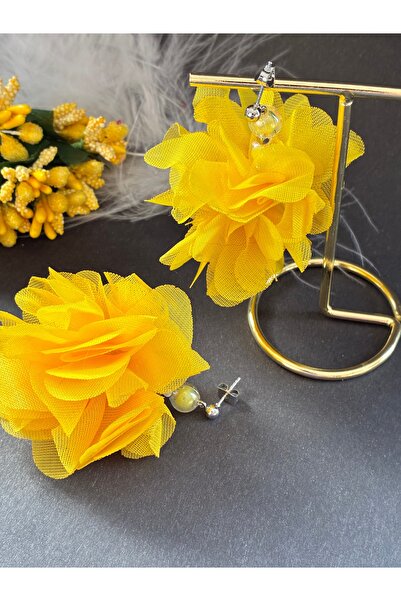 Nevgiss Aksesuar زوج من الأقراط الزهرية المقاومة للتشويه مع مادة مطلية بالنيكل