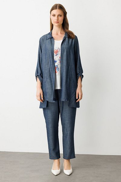 Ekol Elastic Waist Pipe Leg Trousers