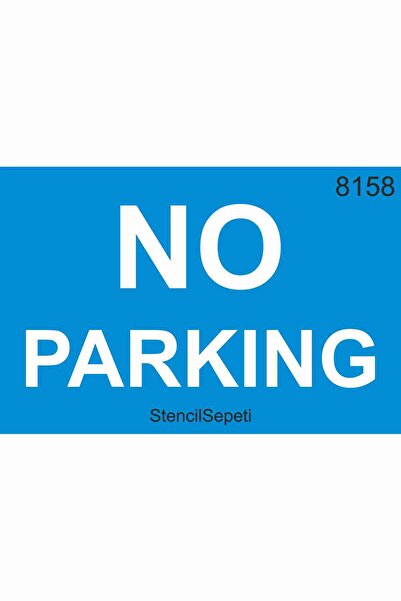 StencilSepeti No Parking - Stencil Painting Template 60X40Cm