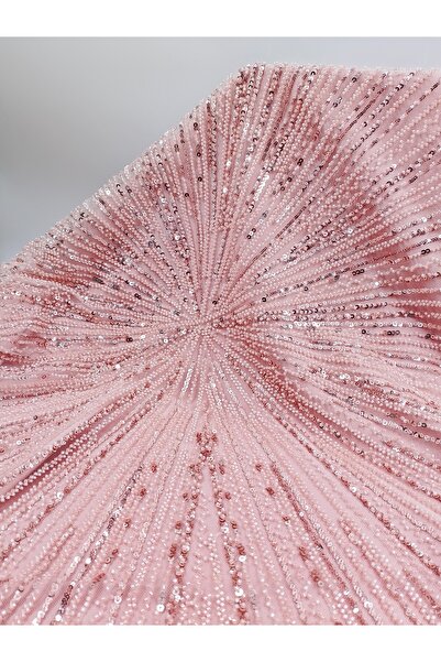 ünsal tekstil Taşlı Abiyelik Kumaş(1 Metre × 1.5 En)