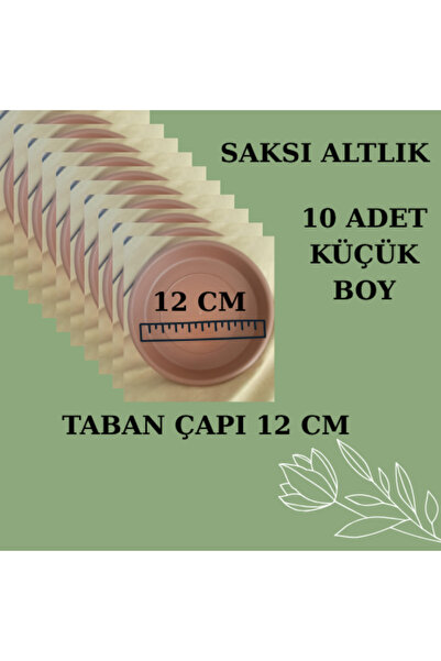İMRE ÇİÇEKÇİLİK SAKSI ALTLIK KÜÇÜK BOY 10 ADET