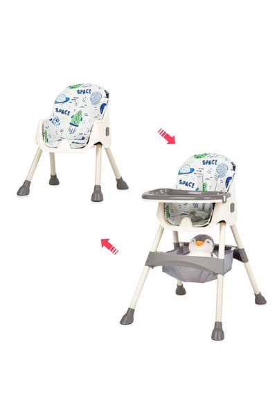 Juju Scaun de masa 2 in 1 Juju Eat&Smile, Space