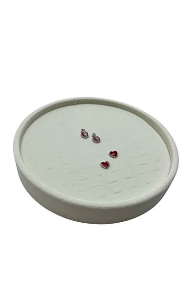 MeGass Dekor Cylinder Model Suede Fabric 20/20 cm Westerned Earring-Piercing Table