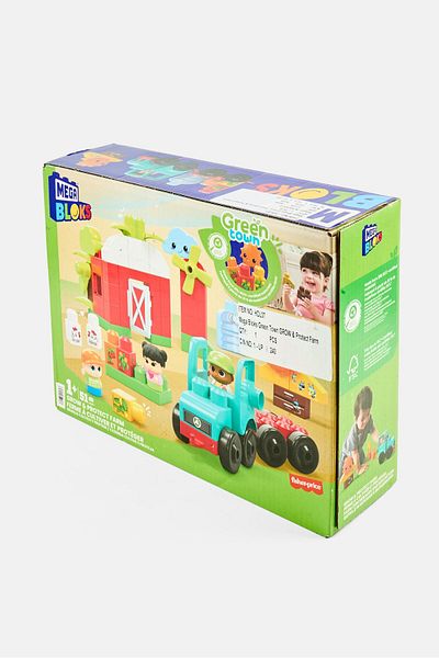 Mega Bloks 54 Pieces Green Town Grow And Protect Farm Building Set