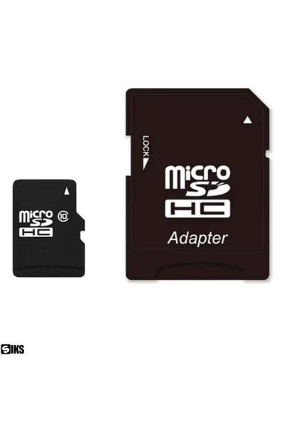 SIKS 128 Gb Microsd Memory Card, With Sd Adapter Included, Class 10, High Speed, Black