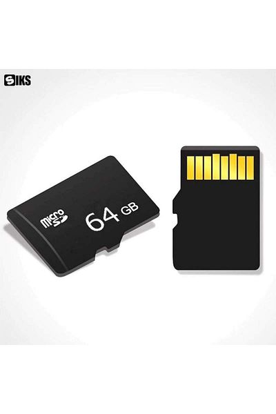 SIKS 64 Gb Microsd Memory Card, Class 10, High Speed, Without Sd Adapter, Black
