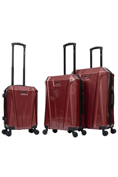 aventor Set Trolere Av103, 1 Bagaj De Cabină Și 2 Bagaje De Cală, Policarbonat, Folie De Protectie, Grena