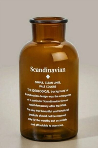 Bayev Скандинавска домашна ваза Кехлибарена декоративна ваза