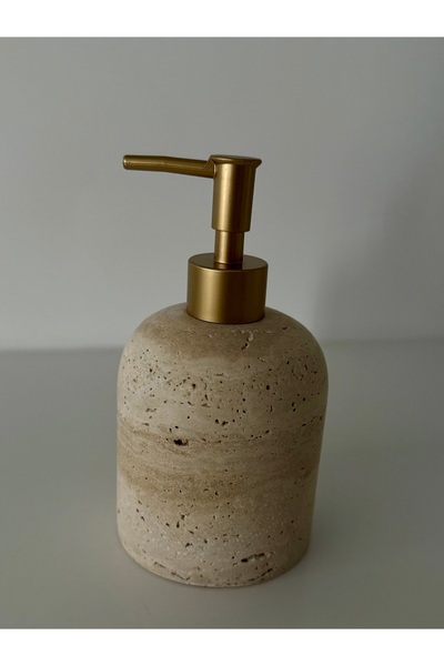 afromar Doğal Taş Traverten Sıvı Sabunluk