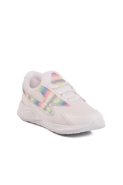 WALKWAY Archway Lightweight Flexible White Children's Sports Shoes