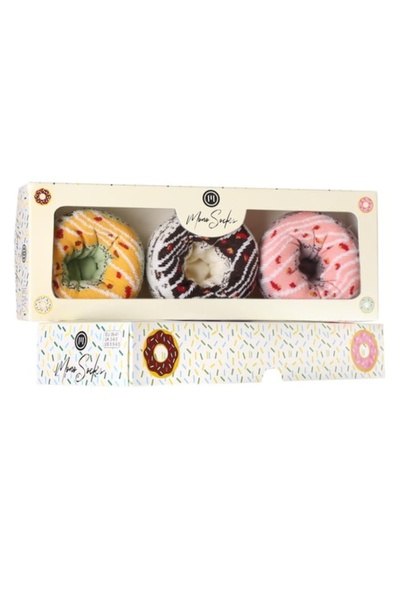 Mono Socks 3'lü Pamuklu Donat Çorap