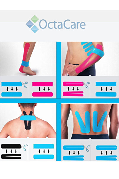 Octacare Athlete's Tape 5 Meters X 5 cm Kinesio Tape Beauty Cotton Kinesyo for Face Area Red