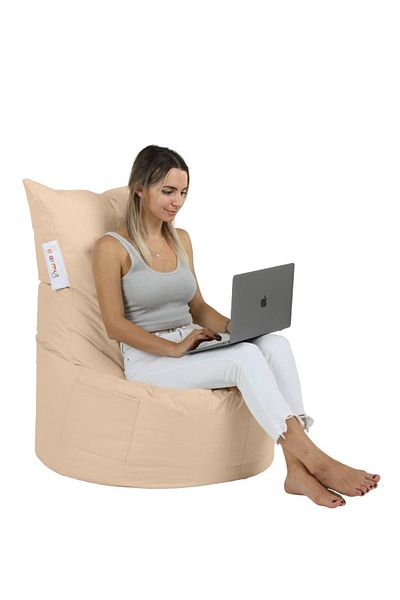 UnicUtil Garden Pouf Armchair, Grove leaf, UnicUtil, Cream Color