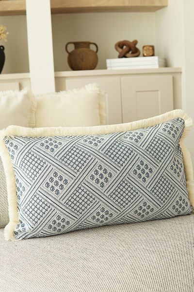 Pilloveland Husa de perna din bumbac natural dreptunghiulara traditionala - 2 bucati - 50*30 cm