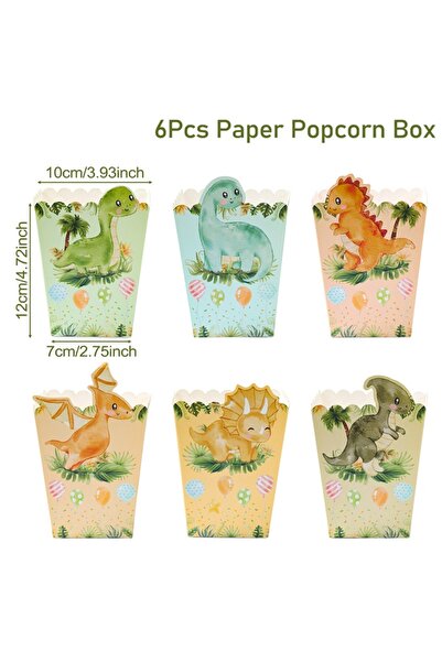 Choice as picture Deep Sapphire Dinosaur Theme Popcorn Boxes Dinosaur Birthda...