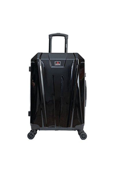 aventor Troler mediu AV103, 67x43x25 cm, bagaj de cală, policarbonat, încuietoare TSA, negru