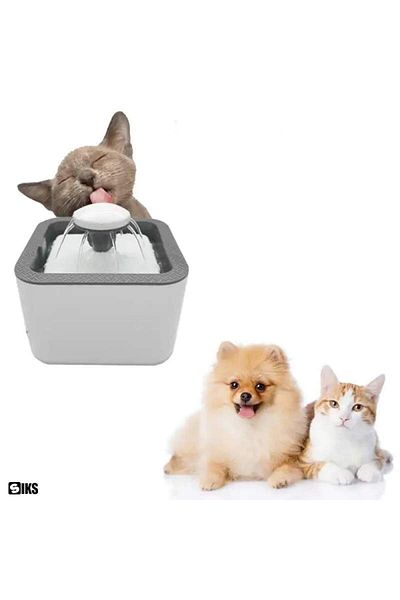 SIKS Automatic Water Dispenser Fountain Type, Water Filtration, USB Adapter Plug, Capacity 2.4 L