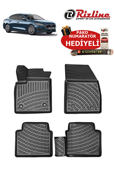 Rizline Ford Focus SEDAN/HB 2024 Sonrası Havuzlu Paspas