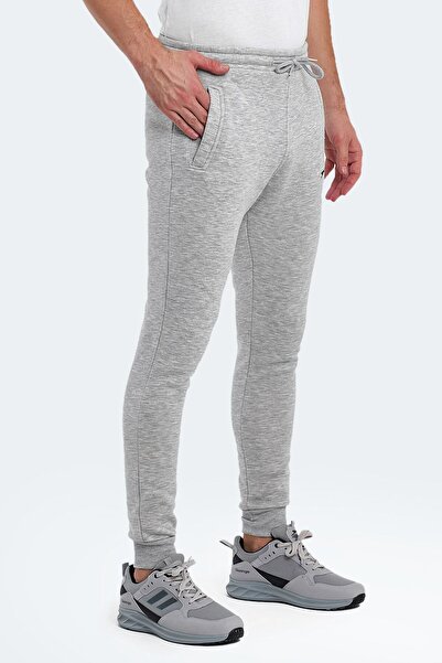 Slazenger Erkek Bağcıklı Spor Eşofman Altı Gri Eşofman Altı