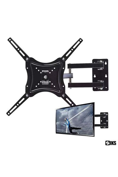SIKS HDL-117B-2 TV Wall Mount, With Two Arms, Adjustable 14-55 Inch, Maximum 50 Kg, Black
