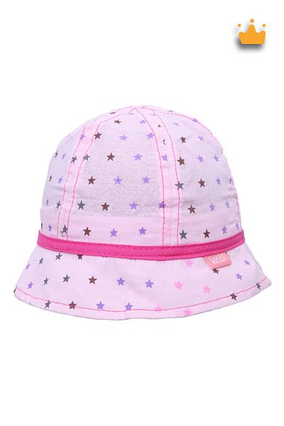 Kitti 0-18 Months 42cm Baby Girl Summer Patterned Fedora Hat Pink Y90208