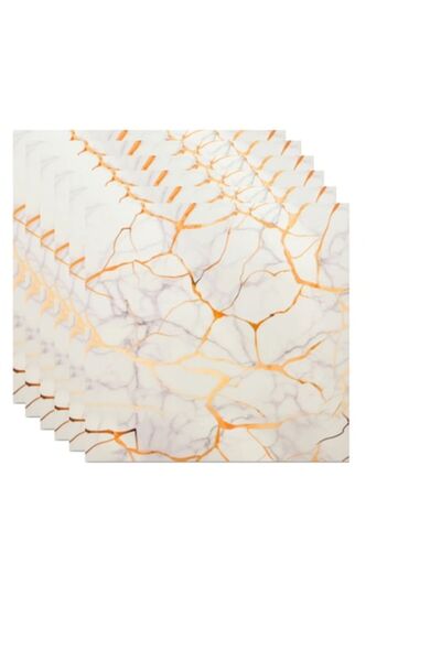 HOZRO Set 50 x Placi imitatie Marmura autoadezive HOZRO, Model premium, pentr...