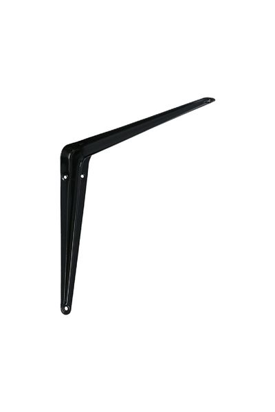 ACE Monochromatic Design Matte Steel Shelf Bracket Black 8 x 10inch