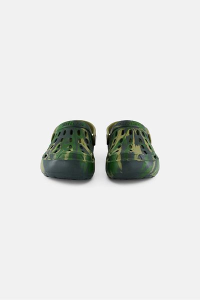 SKECHERS Kids Boy Shore Blast Slingback Camouflage Outdoor Clogs, Multicolor