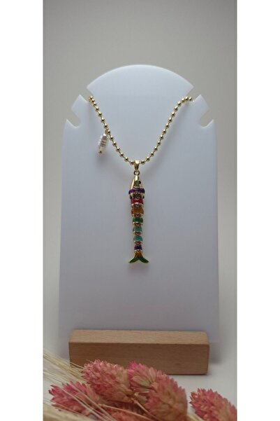 takısaat Ball Chain Fish Steel Necklace