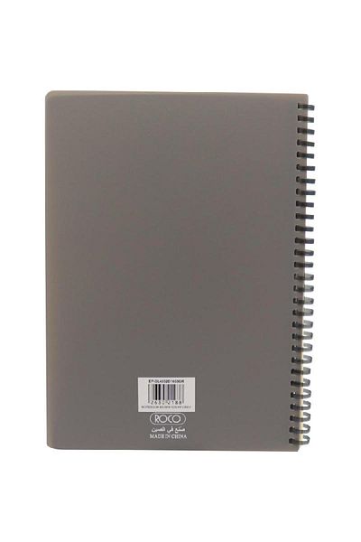 Roco Notebook – B5, 120 Pages, Lined, Plain Grey Cover