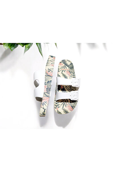 GEZER Çift Toka Ayarlanabilir Rahat Taban Plaj,Deniz,Havuz Terliği