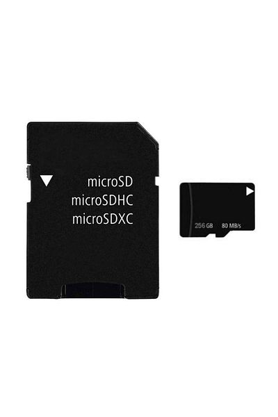 SIKS Memory Card, Micro-SDXC, 256 GB, Class 10,80MB/s, Adapter Included