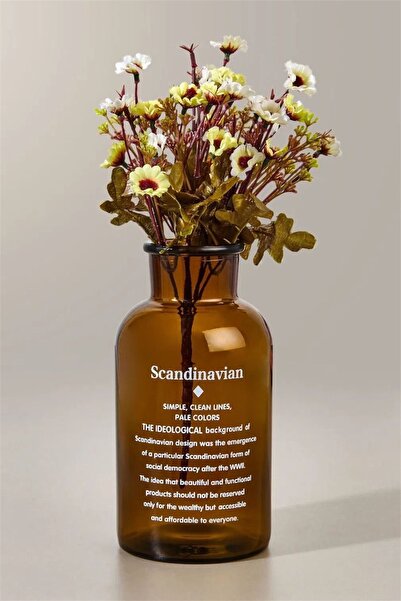 Bayev Скандинавска домашна ваза Кехлибарена декоративна ваза