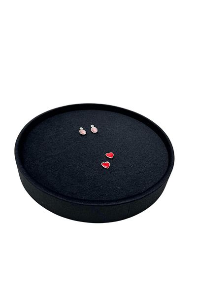 MeGass Dekor Cylinder Model Suede Fabric 20/20 cm Westerned Earring-Piercing Table