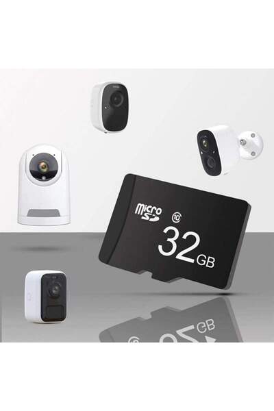 SIKS Card de memorie MicroSD de 32 GB, clasa 10, viteză mare, fără adaptor SD, negru