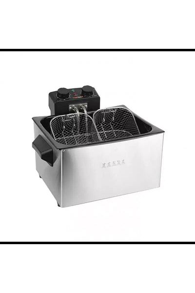 Koolen Deep Fryer, Stainless Steel, Silver, 5L Capacity, 2000W, AC Adapter, Kitchen Appliance - 816102012