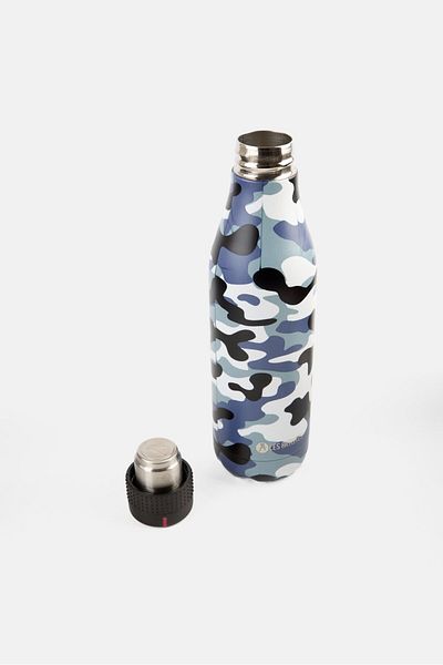Les Artistes Paris Urban Artists Camouflage Insulated Water Bottle 500ml, Multicolor