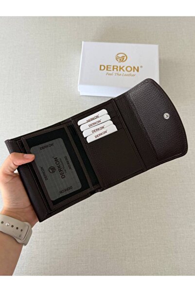 DERKON Genuine Leather Convenient Women's Wallet Melen That Can Fit in Any Bag Size