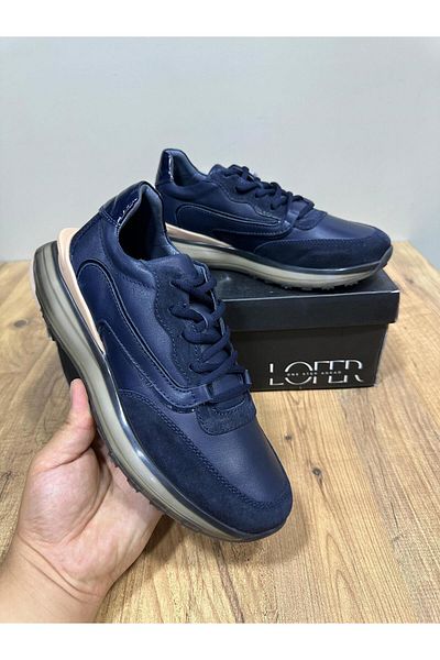 Serhat Özköroğlu Lfr-M2217 Leather Roller Shoes Navy Blue