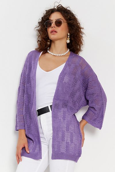 Hopoi Women's Openwork Thin Knitwear Cardigan