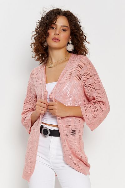 Hopoi Women's Openwork Thin Knitwear Cardigan