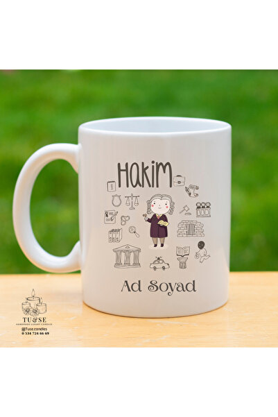 Tu&Se Candles ⚖️ Hakimlere Özel Kupa Bardak – Adaletin Simgesi