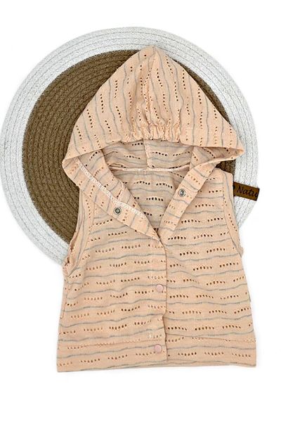 Egelite Baby Girl Summer Hooded Thin Lining Combed Cotton Vest