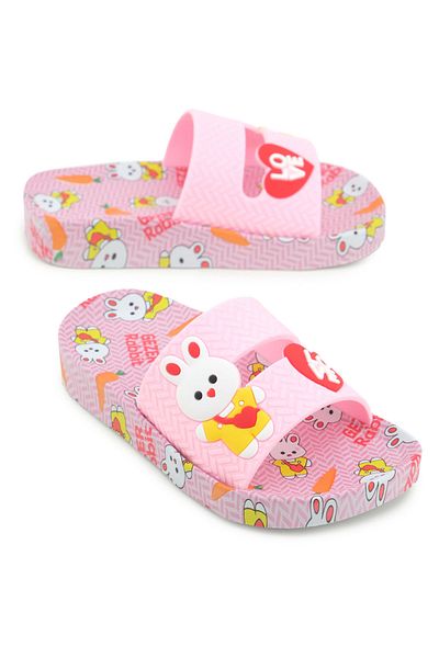 GEZER Rabbit Girl's Summer Airblow Suitable for Wet Floor Comfortable Sole Home Bathroom Pool Beach Daily Sweat