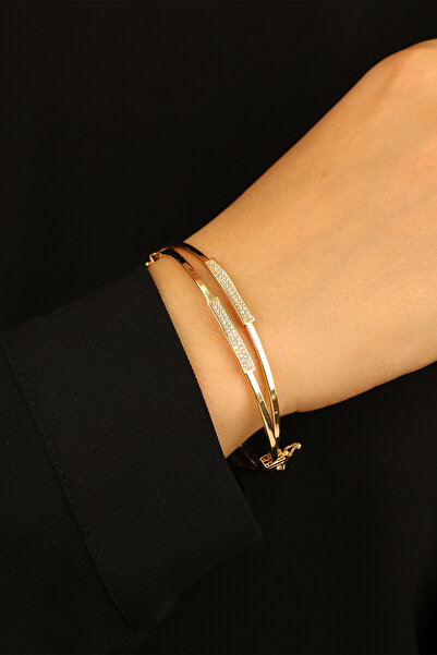 Çgk Çiğdem Gürel Kuyumculuk 2 Sıralı Altın Kelepçe Bilezik